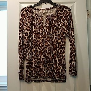 NWOT Michael Kors Chain Neck Detail Top